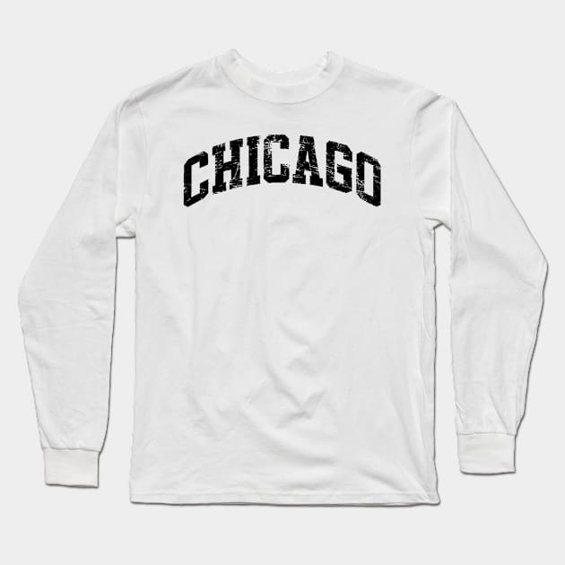 Chicago Varsity Style Long Sleeve T-Shirt by KyoKute